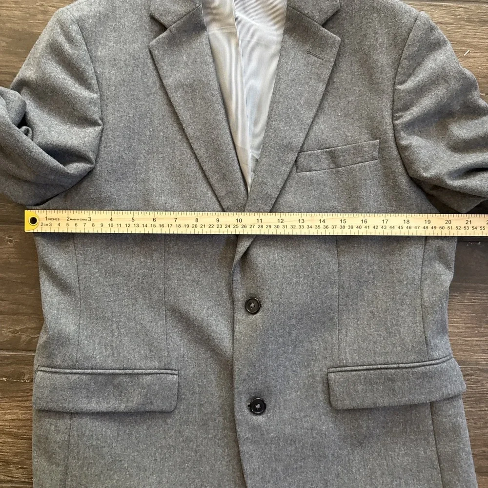 Wills Huckberry Stretch Wool Suit Men 40 Short 33x31 Gray Heather Two Piece